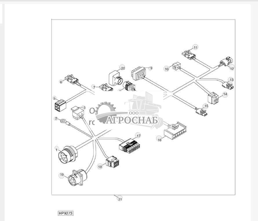 Жгут проводов кондиционера воздуха 